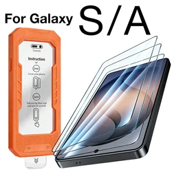 3 - Pack Screen Protective Tempered Glass with Easy Installation and 9H Hardness - High Definition (Galaxy S24 Ultra)
