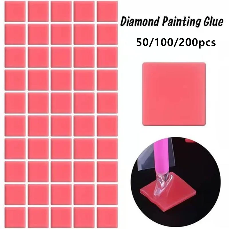 Diamond Painting Glue Clay & Wax - 5pcs White 2x2cm Adhesive Putty For Diamond Embroidery Tools & DIY Crafts