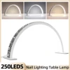 3000-6000K Shadowless Fill Light Nail Lighting Lamp Desktop Beauty Lamp 3 Color adjustable Light Half Moon Shaped Beauty Lamp 1