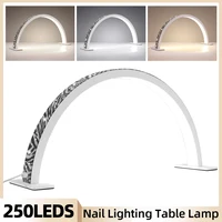 3000-6000K Shadowless Fill Light Nail Lighting Lamp Desktop Beauty Lamp 3 Color adjustable Light Half Moon Shaped Beauty Lamp 1