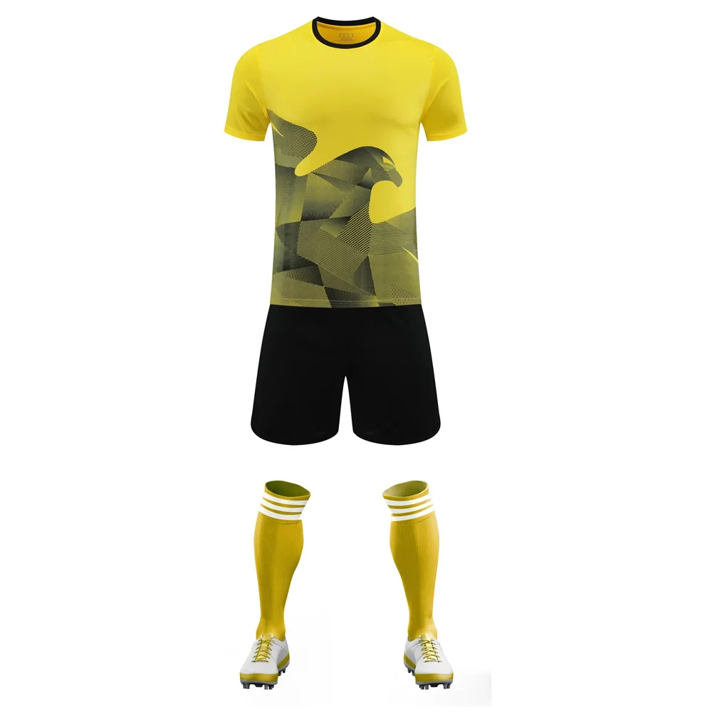 American children's clothing boy girl Fans shirt Training wear games Football Jersey sport Men Kids Kit Tops and shorts