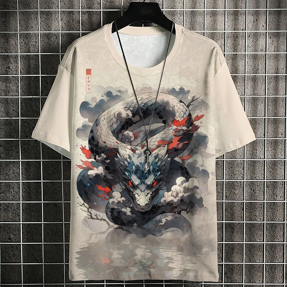 thumbnail image 1 of Camiseta de hombre con diseño de gato samurái japonés, camiseta de verano de moda de manga corta con estampado 3D de dibujos animados, camiseta de anime para hombre, camisetas para hombre, 1 of 5