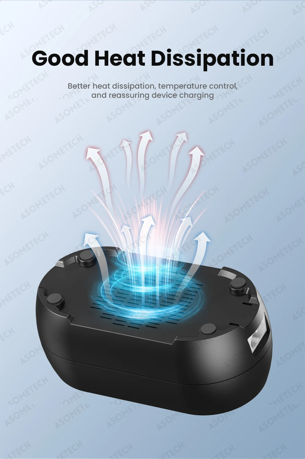 Asome tech 10 port usb ladegerät 100v-240v eu us kr uk stecker desktop usb ladestation für mehrere geräte iphone samsung xiaomi – Detail 4