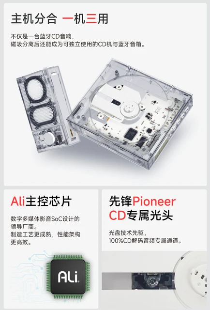 New TINYL SPLIT Hi-fi High Fidelity Album Play Bluetooth CD