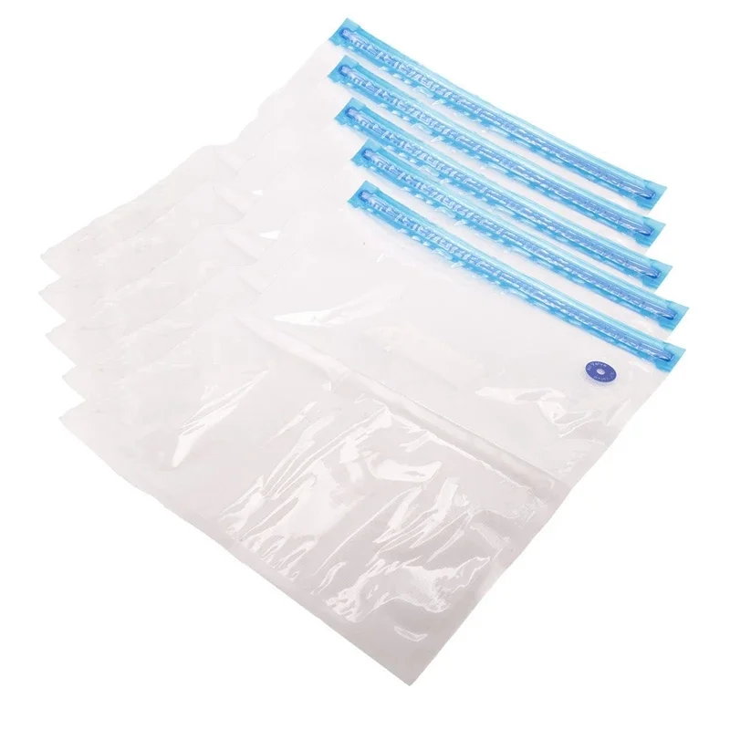 Reusable Vacuum Food Storage Zipper Bags For Electric Handheld Vacuum Sealer Pump,30 X 34 cm