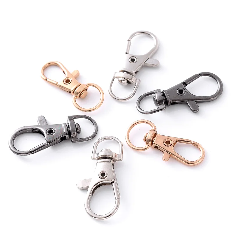 100pcs Lobster Clasp Keychain Clip Swivel 8 Shape Clasps Lanyard Snap Hook  for DIY Crafts Key Chain Lobster Claw Clasp Wholesale - AliExpress