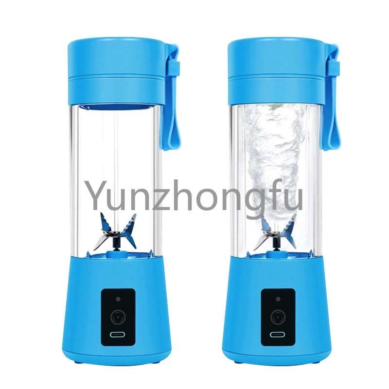 Household Portable Juicer Blender Household Fruit Mixer- Six Blades In 3d 380ml Usb Juicer Cup