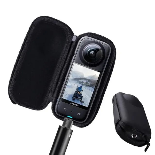 Mini Storage Case for Insta360 X3 Screen Protector Sport Camera Portable Protective Case PU Bag for Insta 360 X3 Accessories