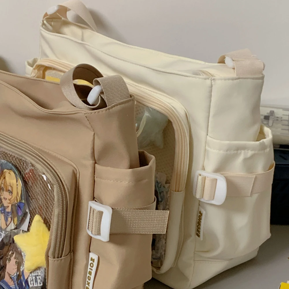 Japanese Ita Bag JK Shoulder Purse with Clear Window Cartoon kawaii Book Bag Trendy Transparent Crossbody Bags Lolita Handbag