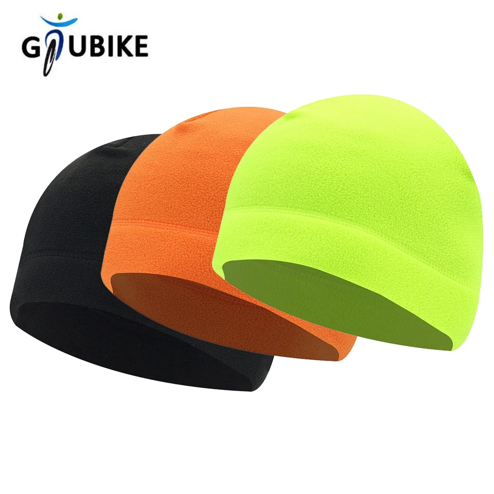 GTUBIKE Polar Fleece Caps Winter Warm Outdoor Sports Skiing Cycling Windproof Soft Beanie Women Ski Bike polar fleece caps