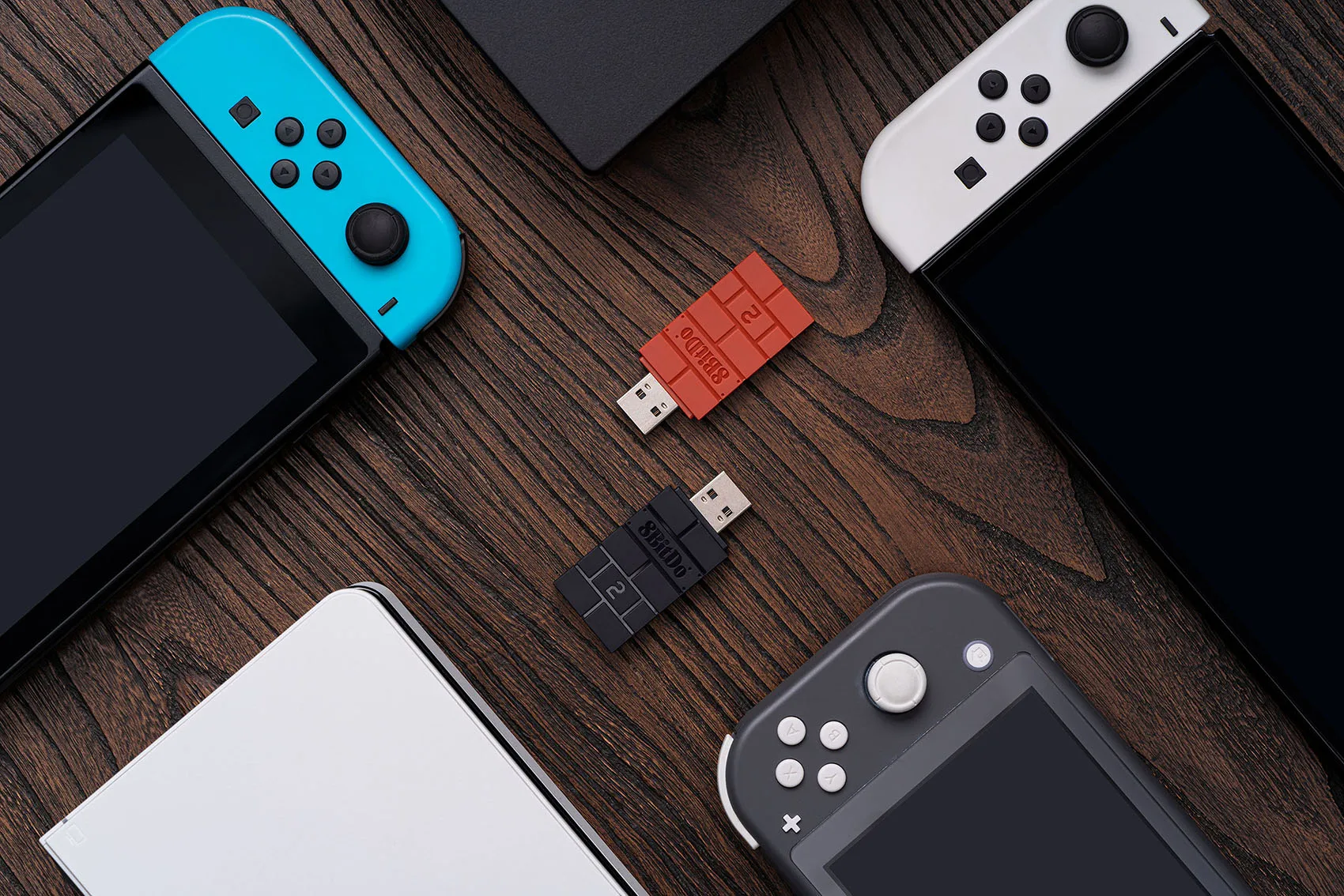 Aknes 8bitdo Usb Adaptador Bluetooth sem Fio Receptor para Windows Mac Nintendo Switch Ps1 Xbox um Ps4 Ps5 Controlador de Interruptor - Image 2