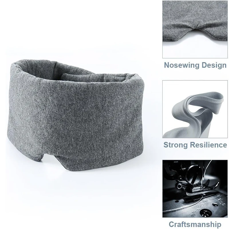 Luxury 100% Cotton Sleep Mask – Soft, Breathable, and Adjustable Nighttime Eye Cover