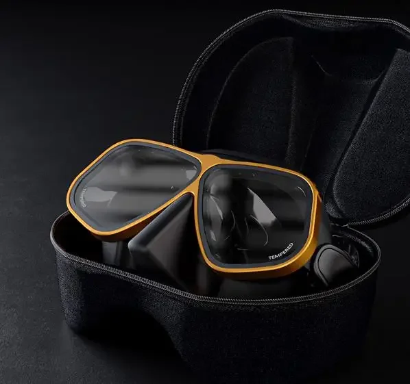 Diving Mask Aluminum Alloy Frame Anti-Fog Myopia Film