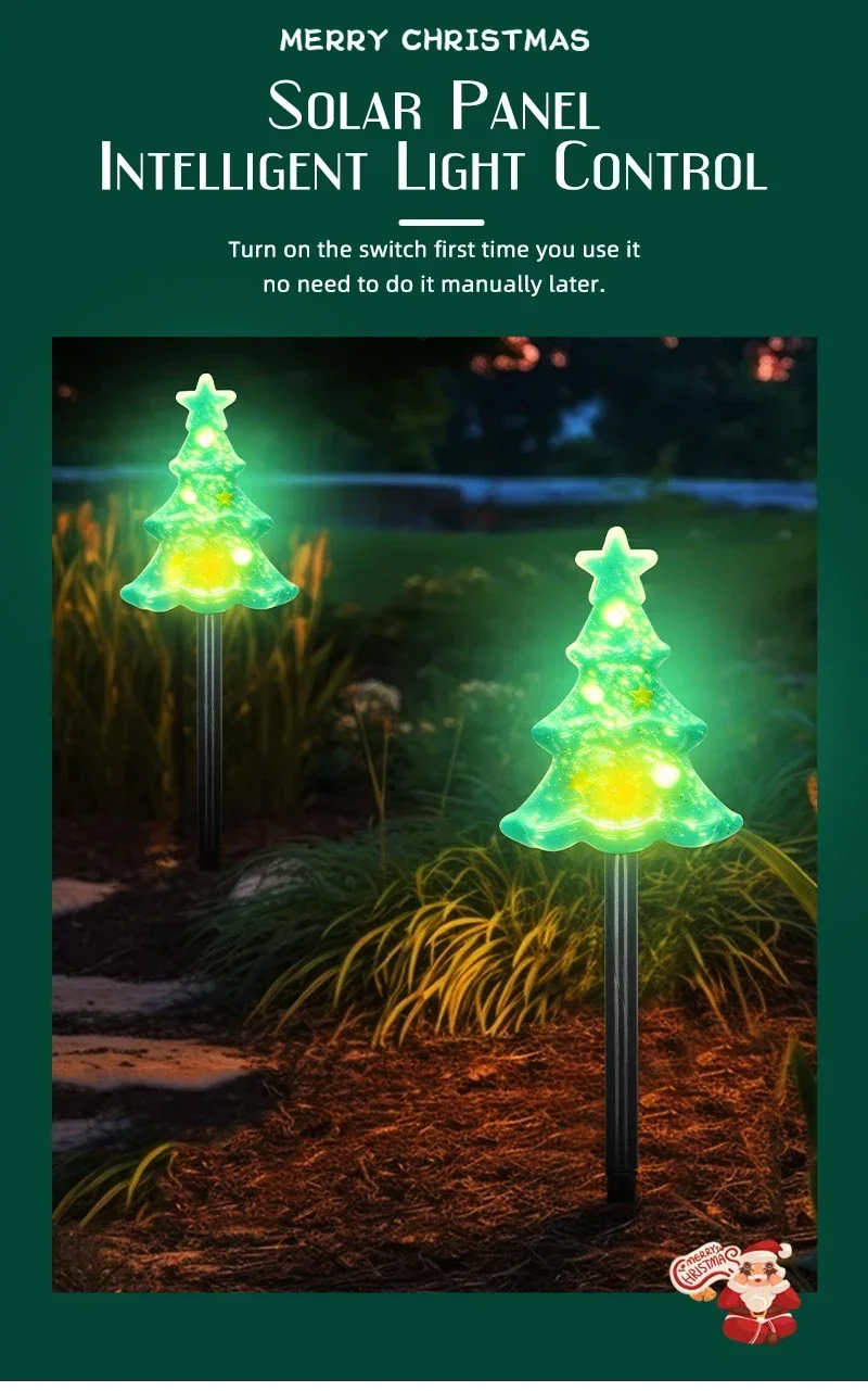 Description Picture 4 of itemGarden Lights Outdoor LED Lawn Lamp One To Five Christmas Snowman Snowflake Christmas Light Atmosphere Decoration Lawn Light