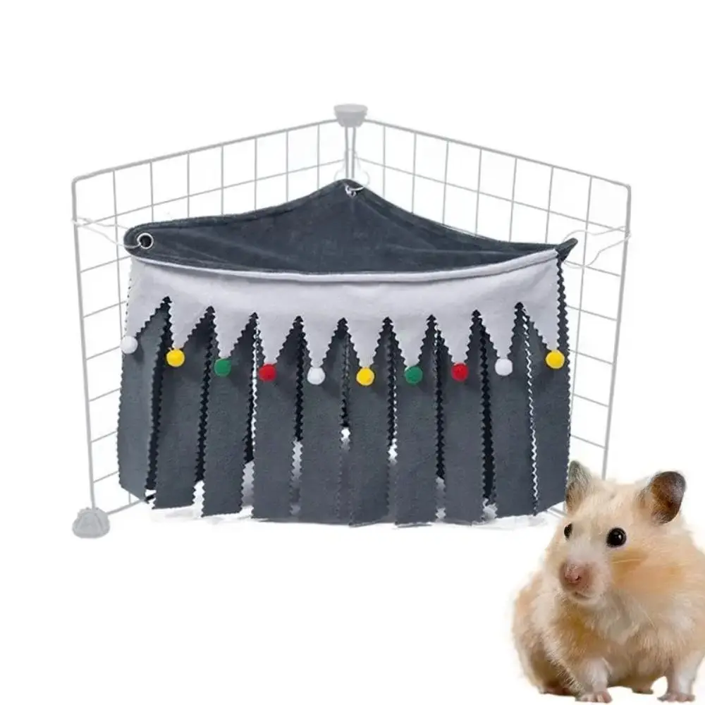 Guinea Pig Hide Corner Fleece Sleeping Bed Cozy Hamster Hammock Guinea Pig Cage Accessories Peekaboo Toys For Flying Squirrels pet sleeping bed pet hammock pet cave bed