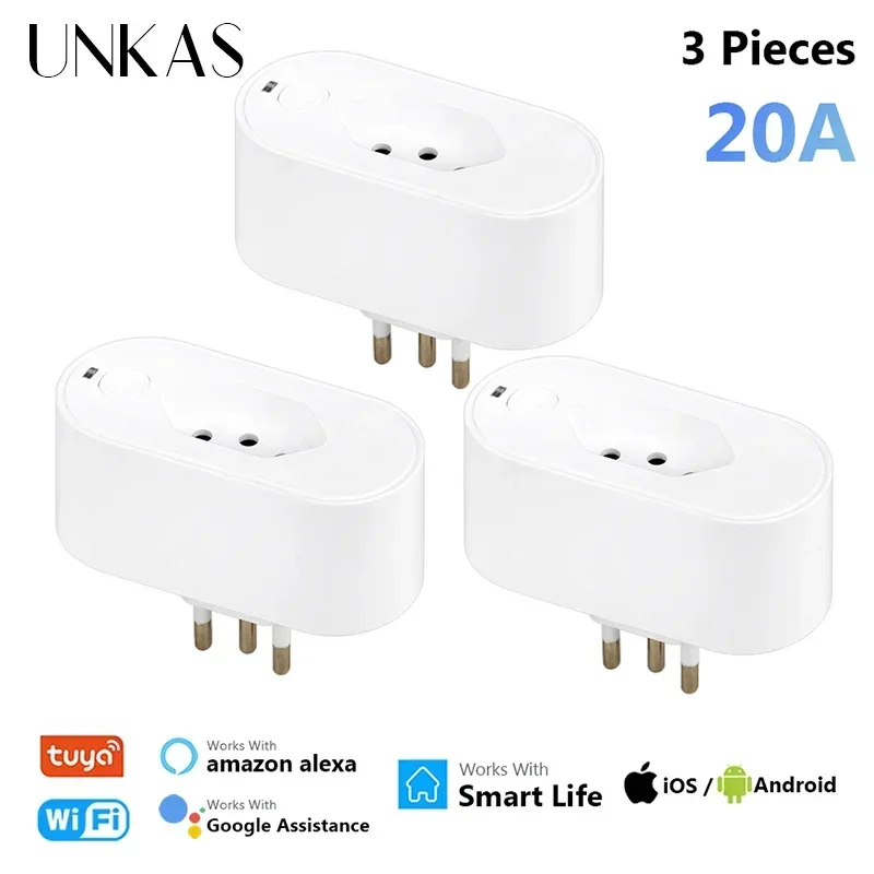 مقبس توصيل ذكي واي فاي قياسي 20 أمبير من تويا البر...