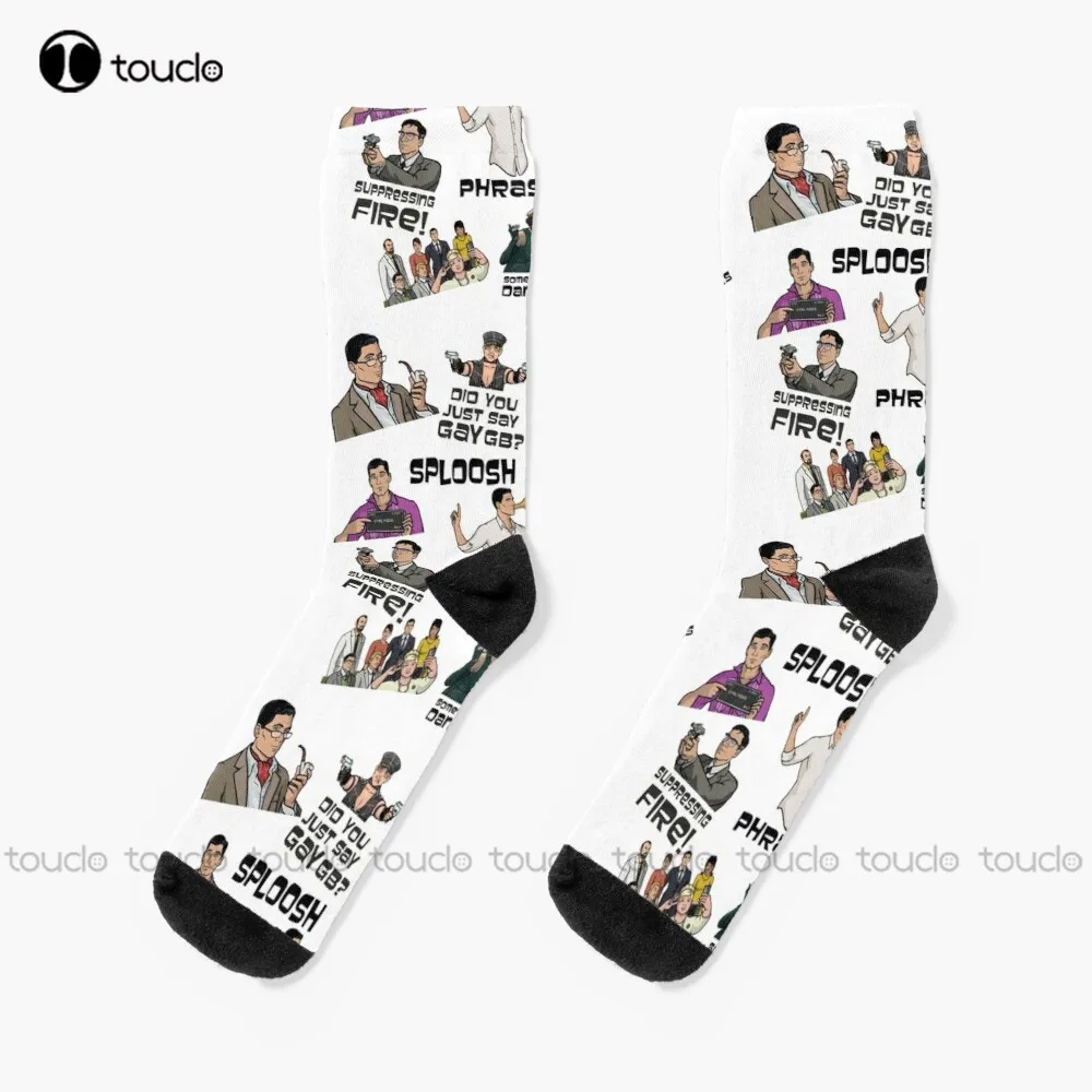 

Archer Collage Best Archer Moments Archer Drinking Lana Kane Ray Cheryl Malory Cyril Krieger Pam Socks Womens Winter Socks