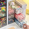 Desktop Drawers Stationery Storage Box Pen Pencil Holder Acrylic Marker Organizer Stationary Storage Rack for School Office Desk 5