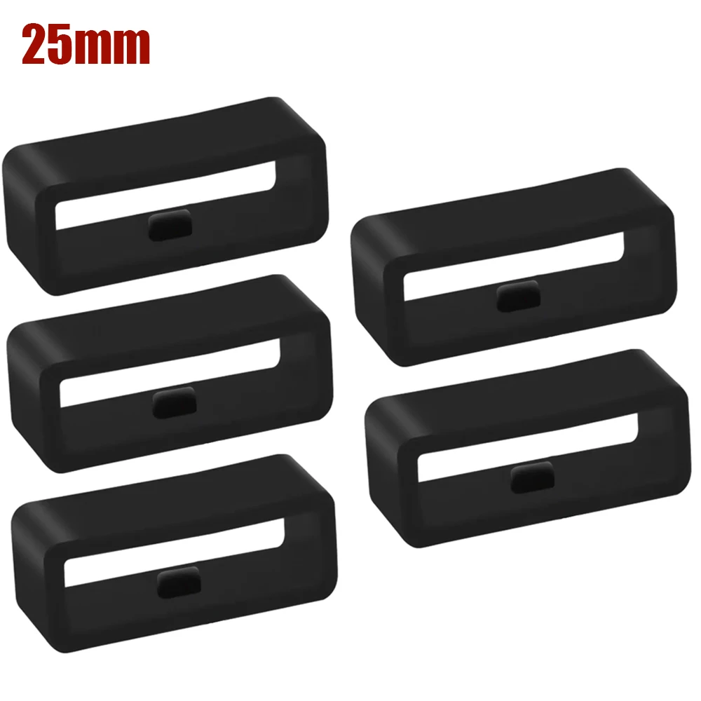 Silicone Replacement Watchband Security Holder Retainer Ring - Durable Loops Locker (20-Pack)