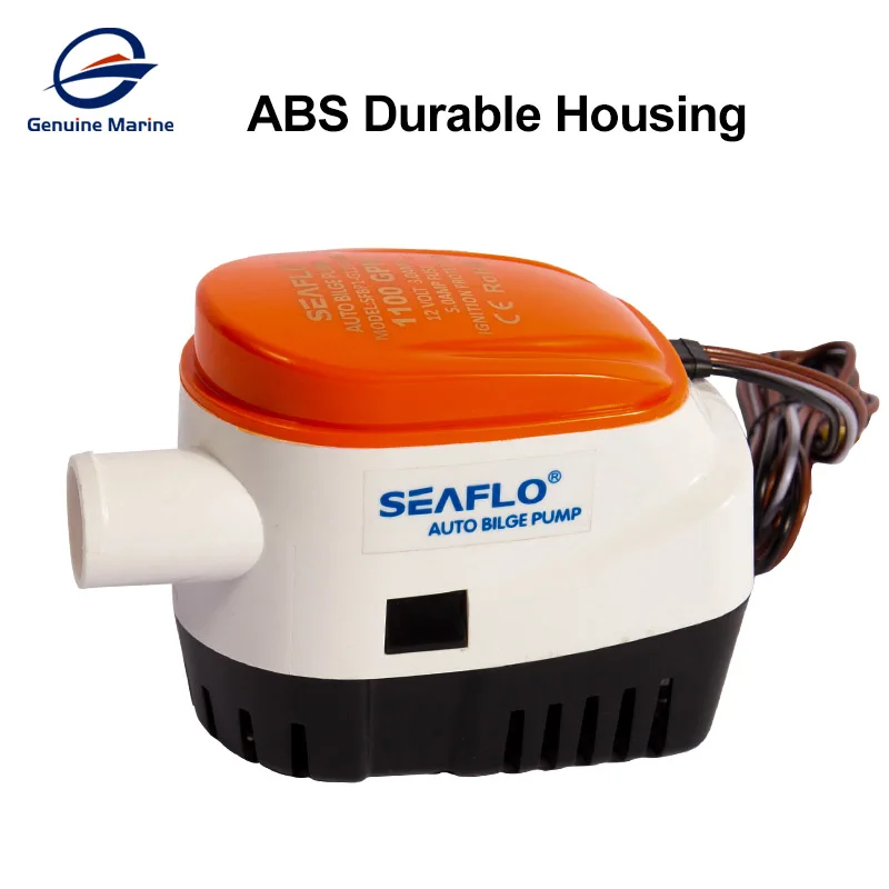 Seaflo 1100GPH Automatic Boat Bilge Pump 12V DC Auto Submersible Electric Water Pump Small Water Exhaust With Float Switch bilge pump marine water pump