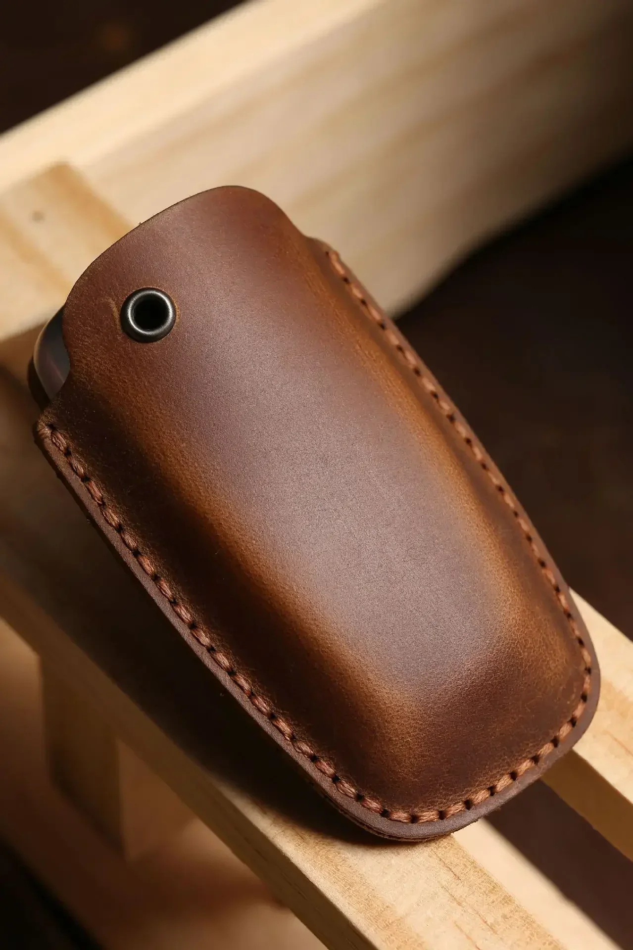Leder Autoschlüsseletui Abdeckung Schlüsselanhänger Halter Fob Schutz für Ford Mondeo Lincoln Aviator Navigator F150 Raptor Focus Schlüsselanhänger Tasche – Detail 11
