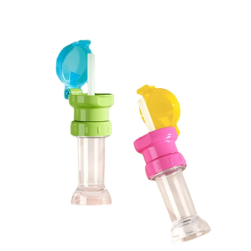 Bottle Mouth Conversion Cover Mineral Water Bottle Cap Children's Drink Anti-Overflow Baby Choke Proof Straw Cover baby straw