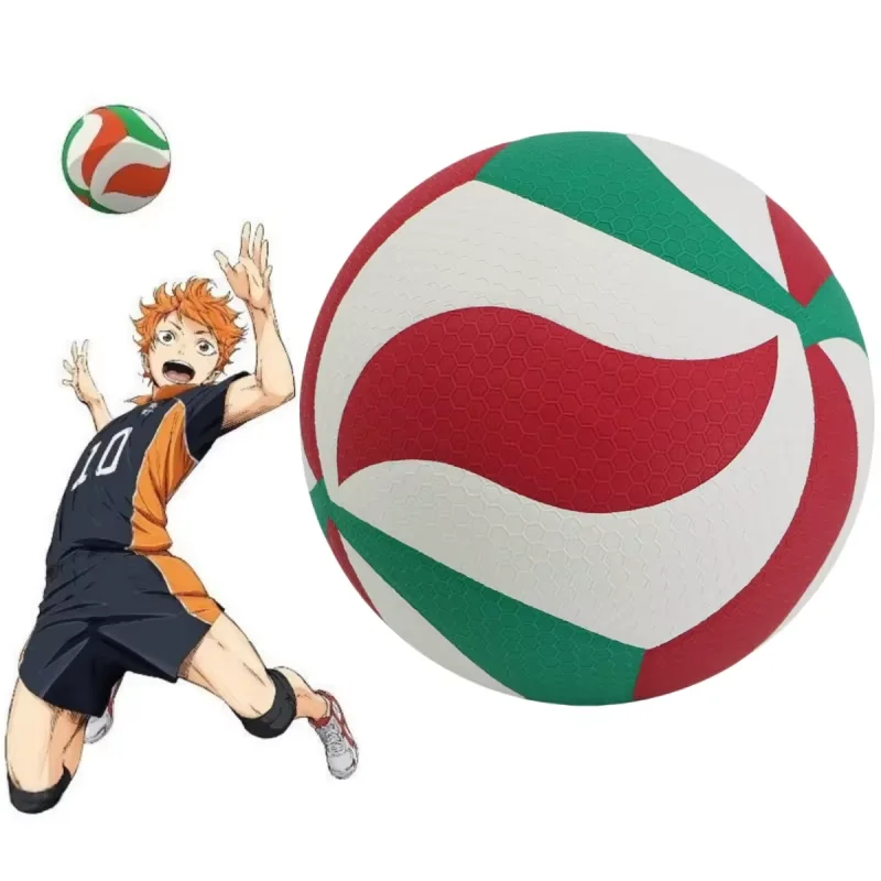 Anime Haikyuu!! Volleyball Hinata Shoyo Karasuno Standard Match Volleyball Training Balls Rubber Size 5 Cosplay Prop