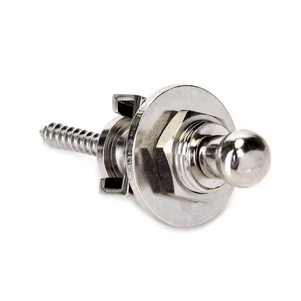 Premium Guitar Strap Locks and Buttons Security Quick Release Straplocks Strap Retainer System Nickel (Pack of 2)