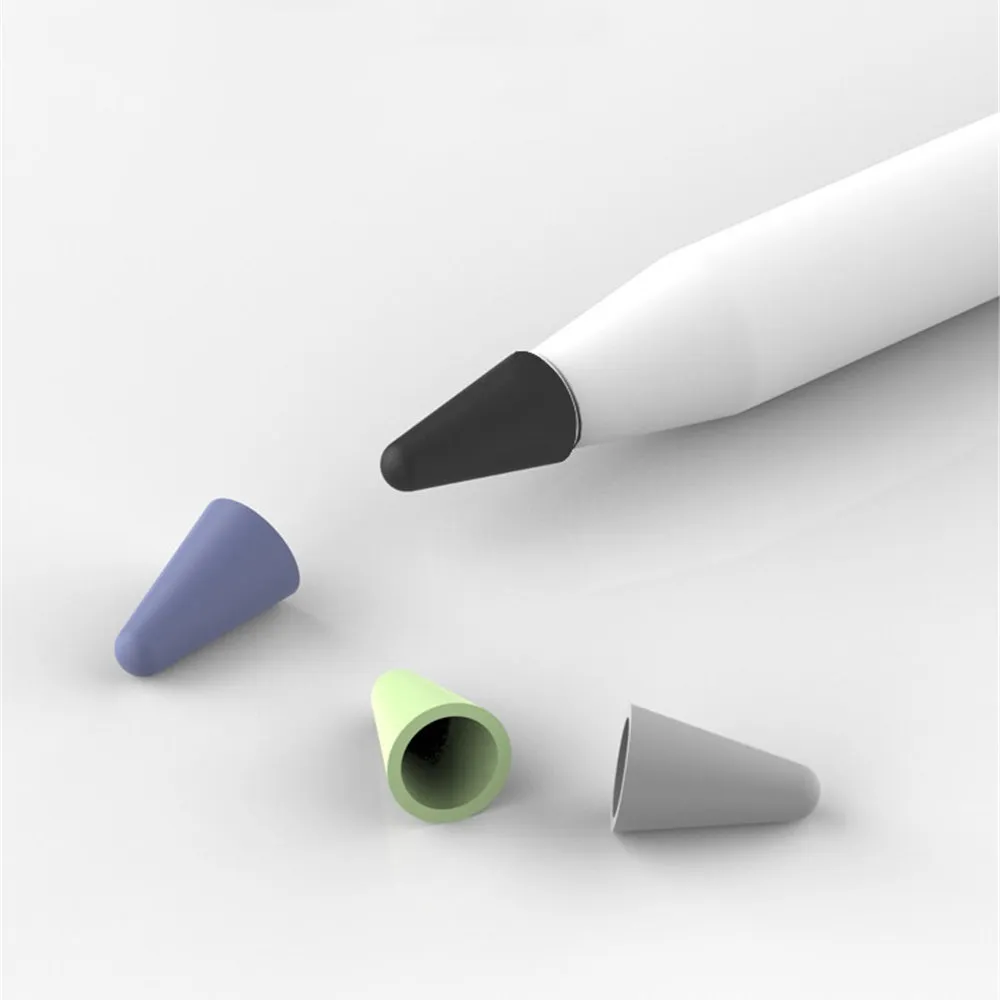 8 Stück weiche Silikon-Ersatzspitzenhülle für Apple Pencil Touchscreen-Stylus-Stift, Schutzhülle für Apple Pencil 1 2 – Detail 5