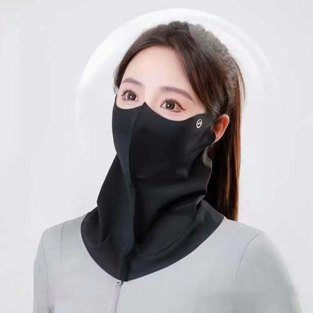 Ice Silk Sun Protection Mask Cool 3D Breathable Sunshade Face Mask Dustproof Neck Protection Anti-UV Neck Scarf Cycling face mask