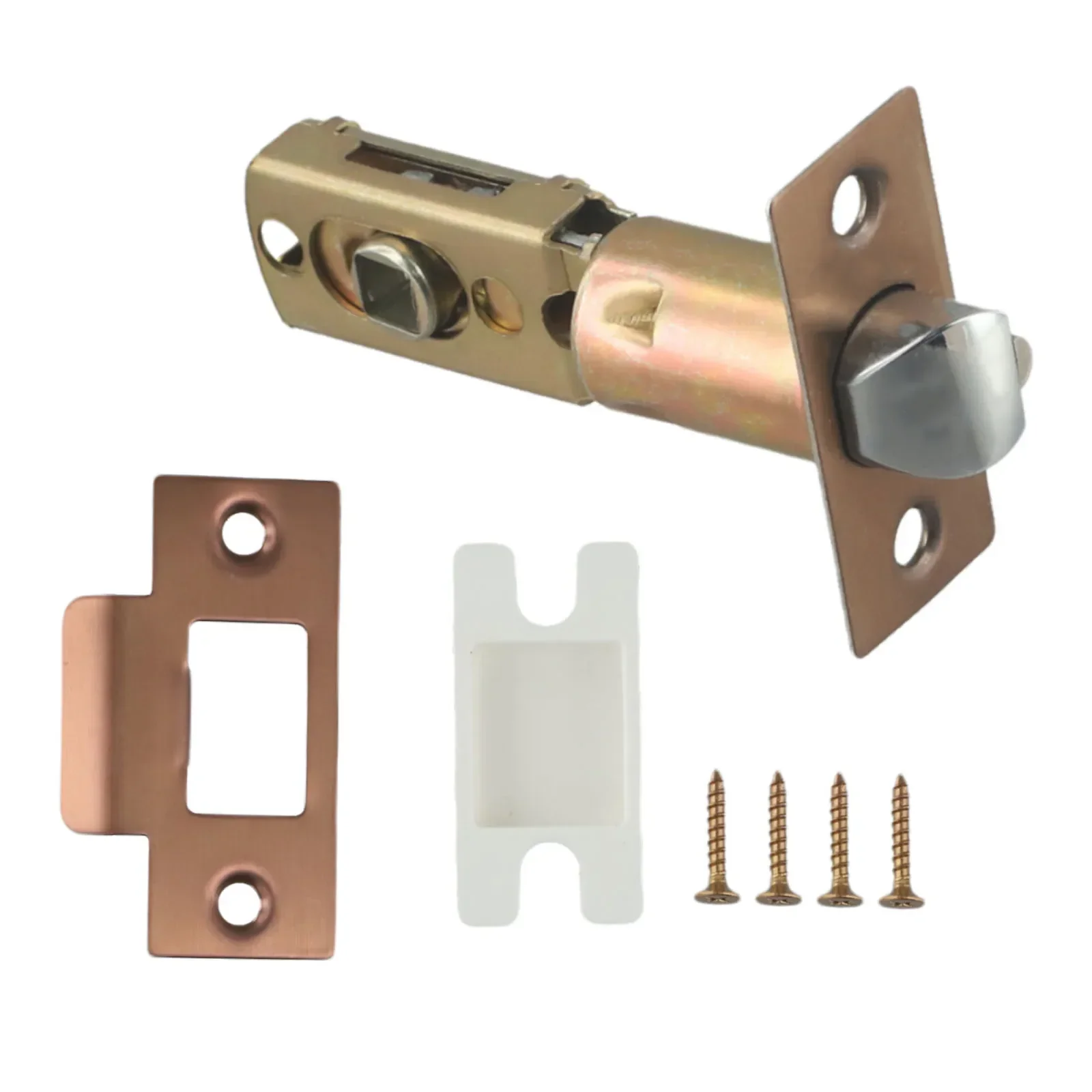 Bathroom Door Lock Body Washroom Single Tongue Lock Bolt Door Core Hardware 45 Degrees 60-70 Adjustable Body ﻿