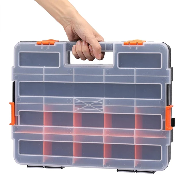 Stacking Screw Organizer Box Tool Box Portable Transparent Plastic Tools  Storage Box Garage Suitcase For Tools - AliExpress