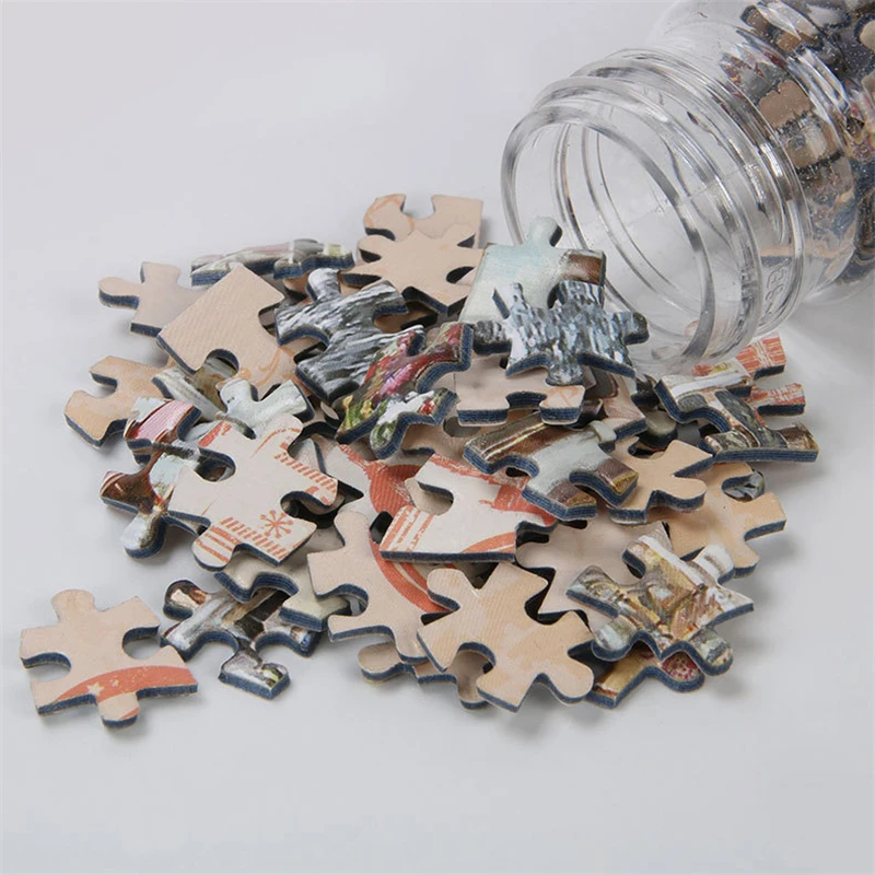 150 Pieces Tube Mini Paper Puzzles Game Toys for Children Adults Toy Games Jigsaw 3