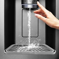 2pcs Spill Proof Water Dispenser Tray Home Silicone Drain Pad Refrigerator Drip Filter Catcher Anti Splash Drip Silicone Tray 2