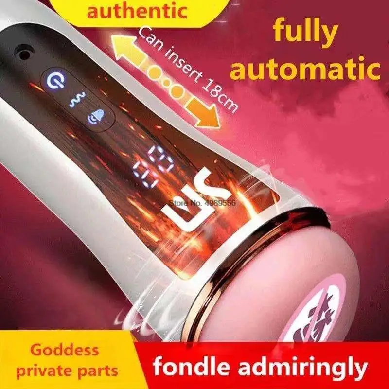 Male Masturbator Pump Vibrator 10 Speed Endurance Exercise Tool_voghion.com