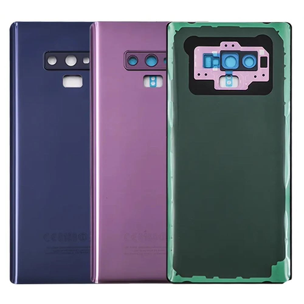 

For SAM Galaxy Note 9 Note9 N960 N9600 N960F Battery Back Cover Rear Door 3D Glass Panel Housing Case Camera Lens Adhesive