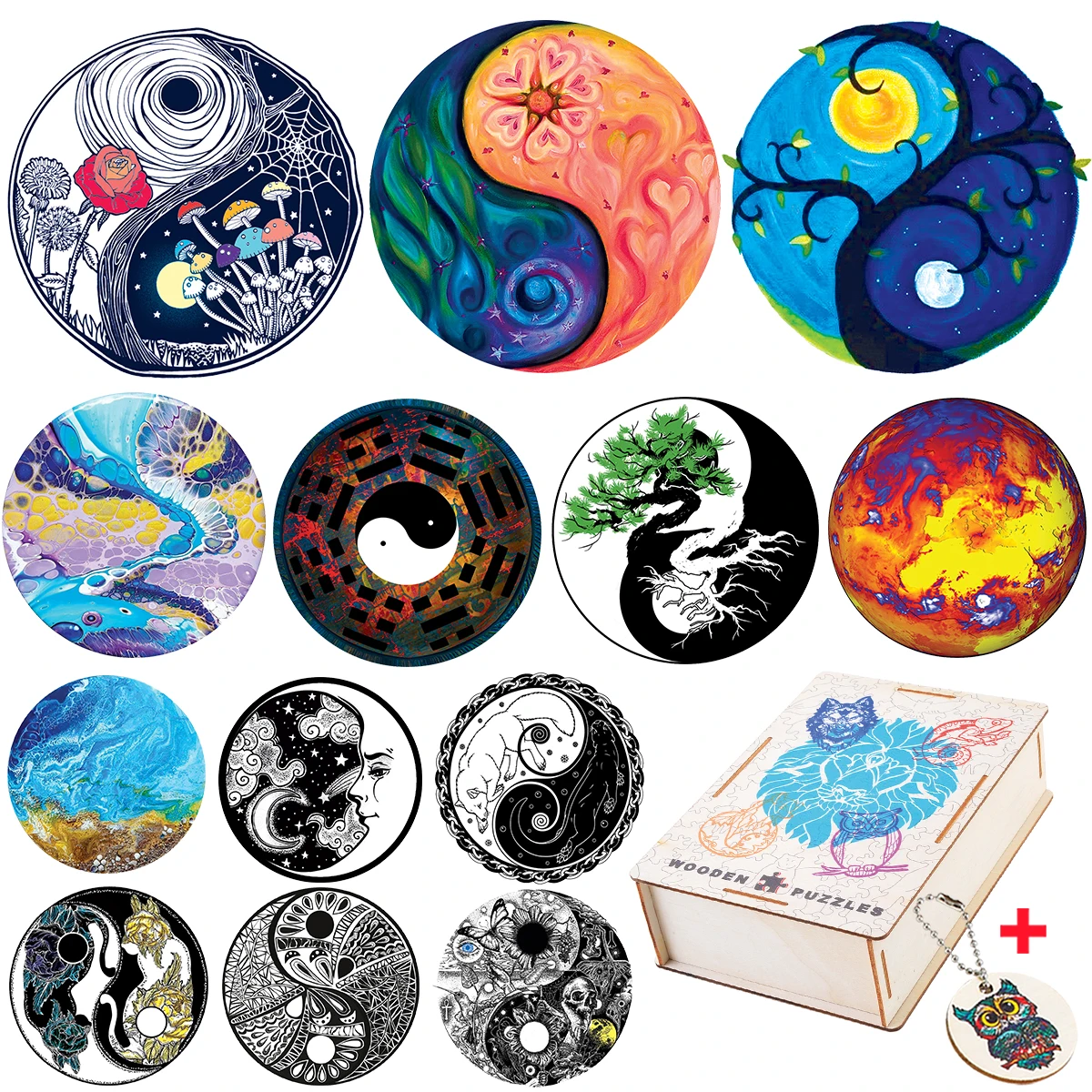 

Special 3D Animal Puzzle Irregular Shape Animal Puzzle Games For Kids Adults Mysterious Mandala Taichi Brain Game Family Game