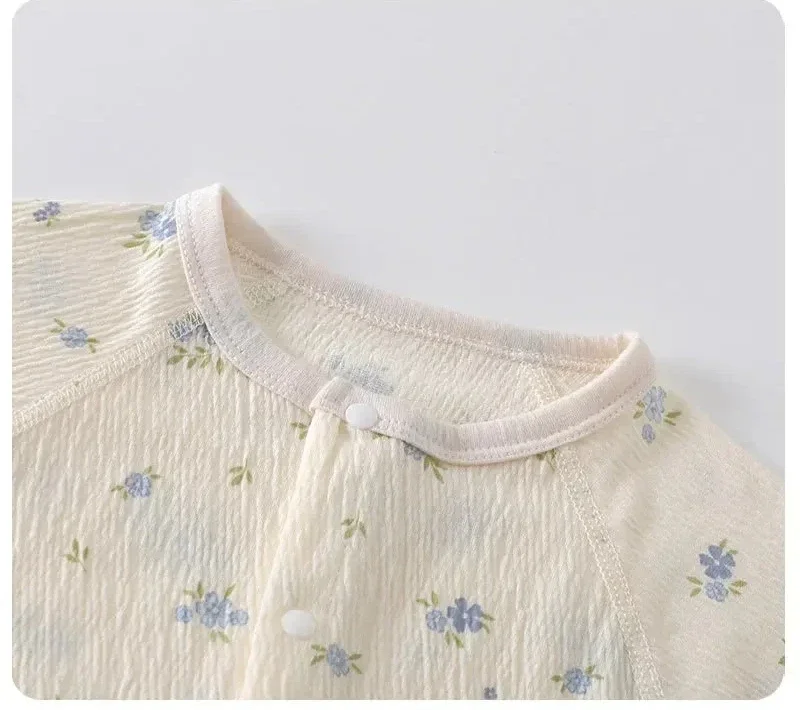 Herbst Kinder Kleidung Baby Kleidung Overall Frühling Baby Tuch klimaanlage Kleidung Neugeborenen Lange ärmeln Krabbeln Pyjamas – Detail 7