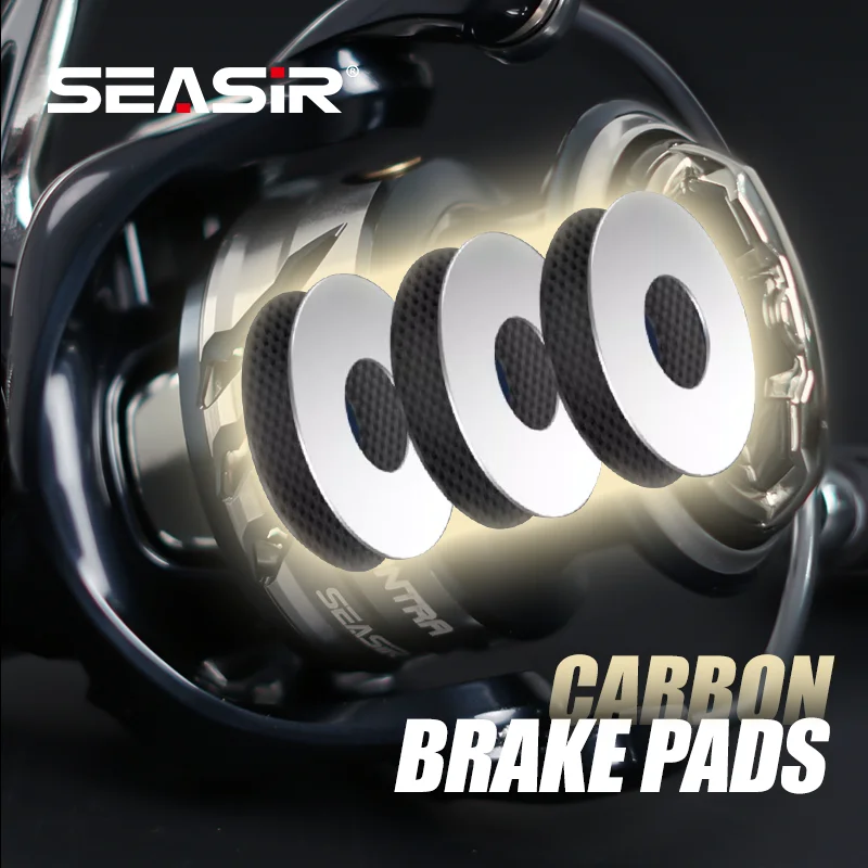 SEASIR Contra Spinning Fishing Reel 2000-6000 5.2:1 Max Drag 15KG