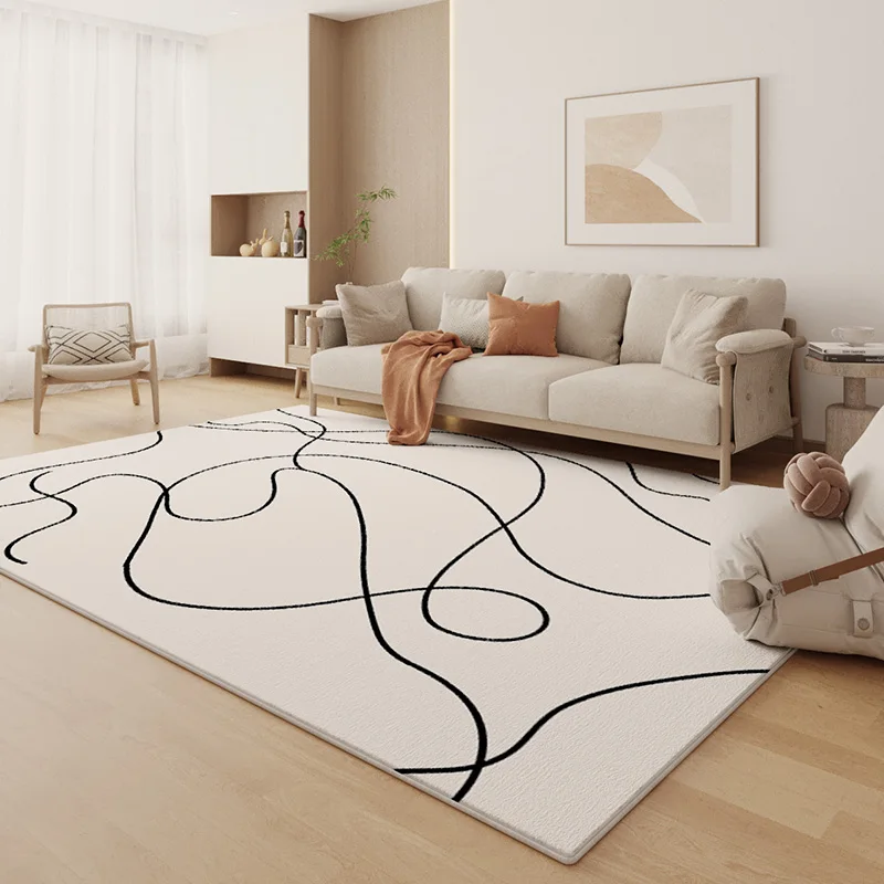 Modern Minimalist Living Room Decoration Carpet Fluffy Soft Lounge Rug Large Area Rugs for Bedroom Home Thick Non-slip Floor Mat 4