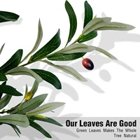 Olive Trees Artificial Indoor, 5.25/6.10/7.10FT Tall Faux Olive Tree with Black Pot, Artificial Plants with Natural Wood Trunk and Lifelike Fruits for Home Office Decor 3