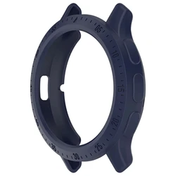 Silicone All - Around Protective Smartwatch Case Cover - Soft Shell Accessory in Black - Garmin Venu 3 (Midnight Blue)