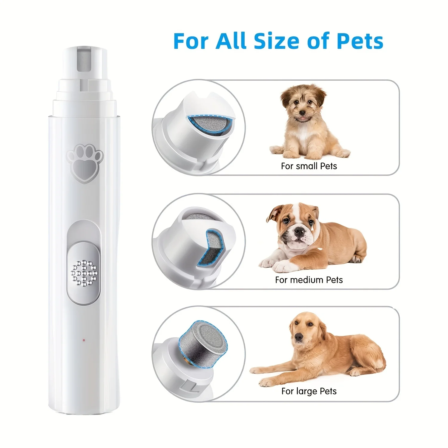 Title 2, Painless USB Charging Dog Nail Grinders Recharg...