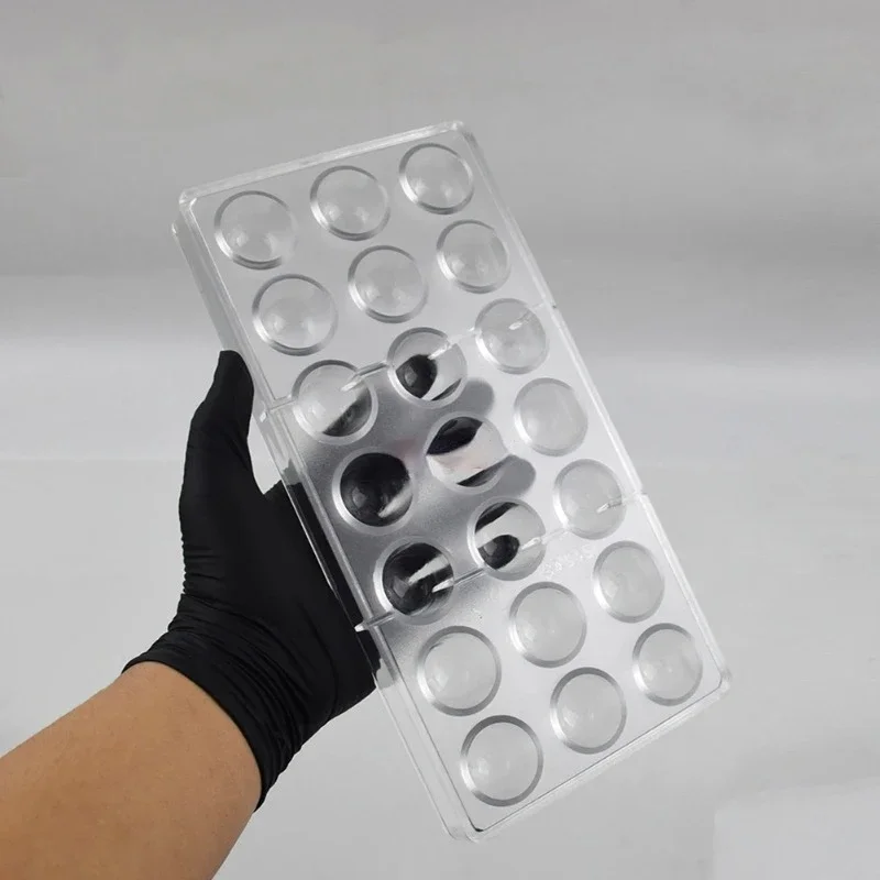 Belgian Style Chocolate Mold Round Bullet Head Creative DIY Baking Mold Kitchen Tools PE Hard Plastic