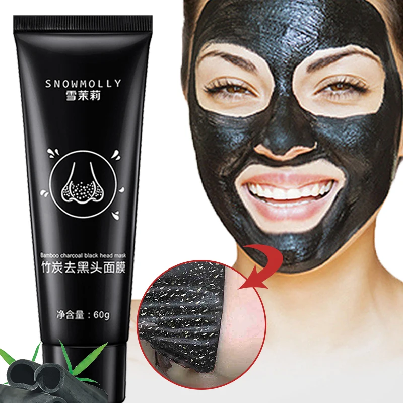 

Skin Care Face Blackhead Remover Mask Bamboo Charcoal Deep Cleansing Black Mask Acne Treatment Peel Off Mask