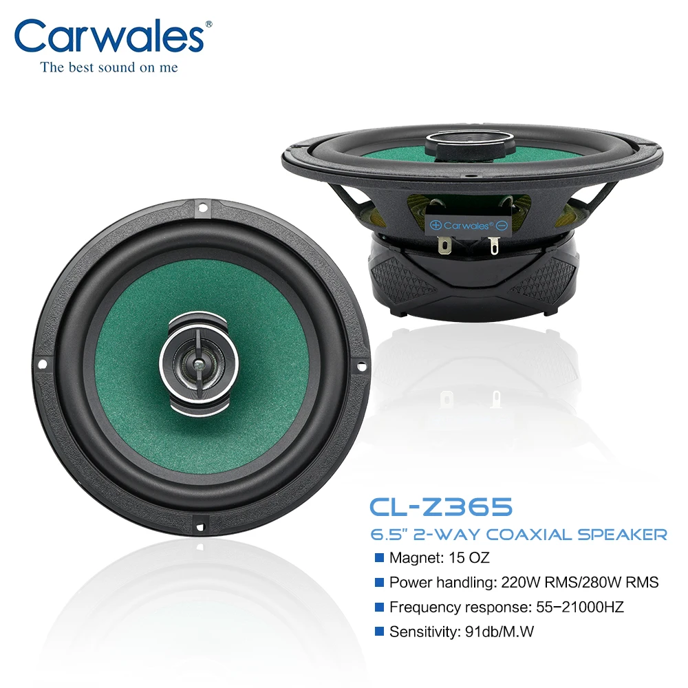 2pcs Car 6.5" 2 way Coaxial Speaker 6.5 Inch Audio Speaker Set max 280W