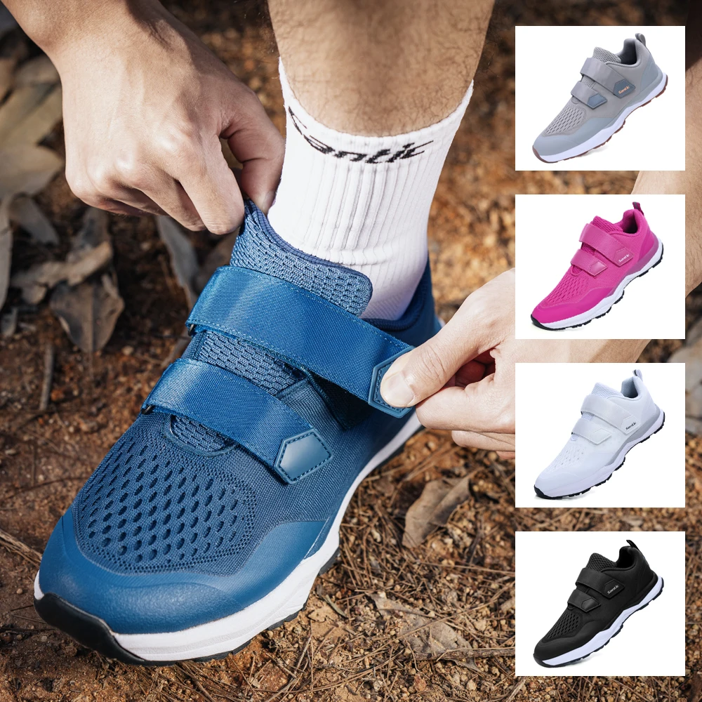 SanticUnisexMultiPurposeCyclingShoes3DMeshFabricSneakers