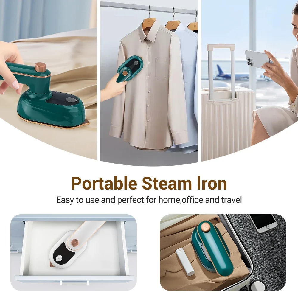Mini Garment Steamer Steam Iron Handheld Portable Home Travelling For Clothes Ironing Wet Dry Ironing Machine Home Appliance 6