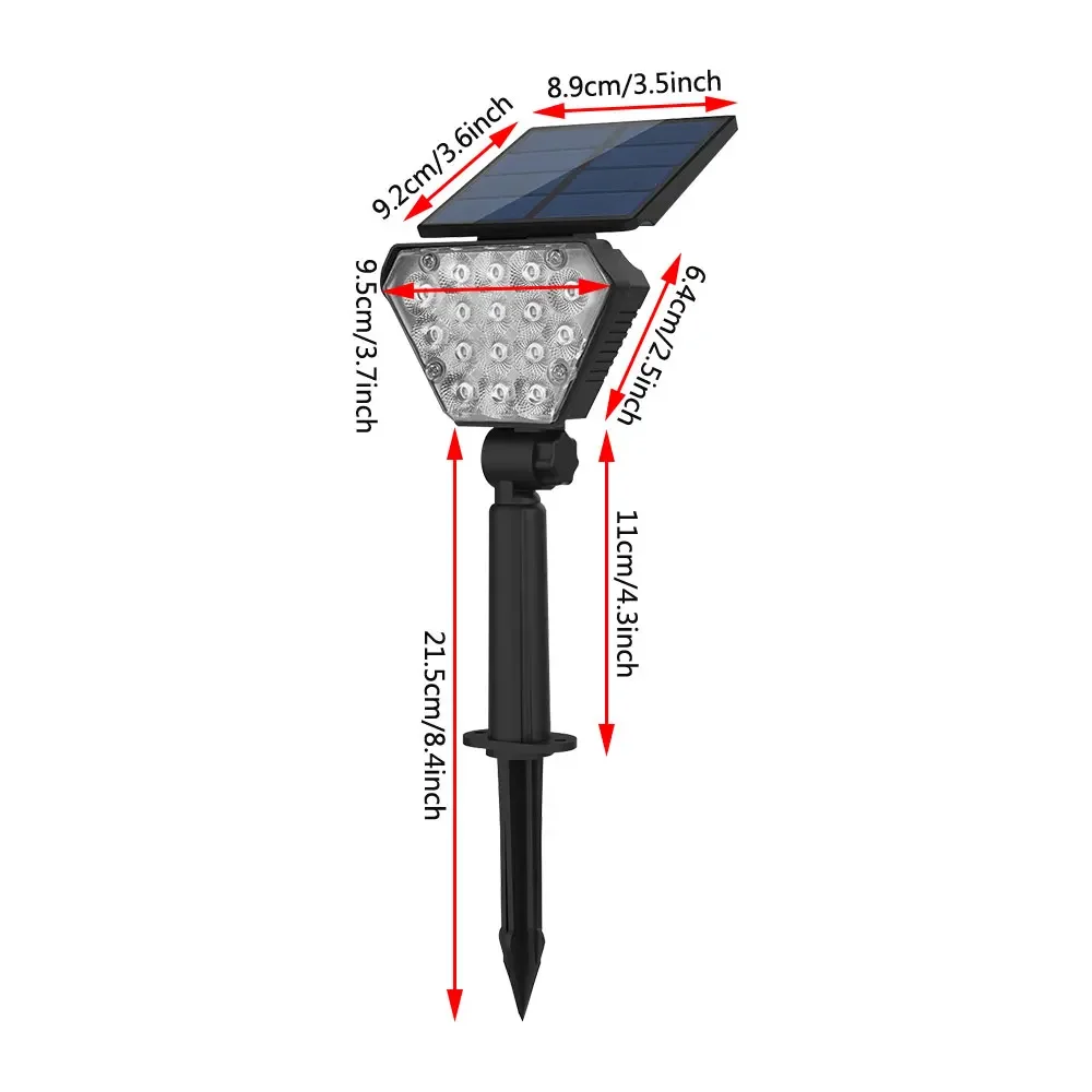 Description Picture 2 of itemLED Solar Lights Outdoors Christmas Decorations Garden Lawn Lamps RGB Multi-Color Doorway Path Lighting Landscape Lamp