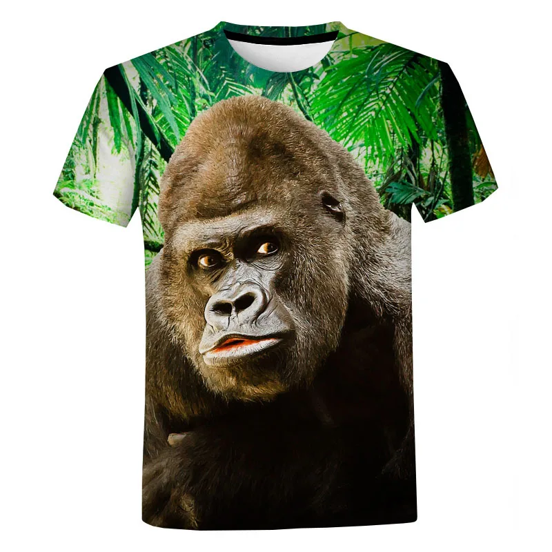 

Gorilla Monkey Funny Graphic T-shirt for Women Men Clothing Casual Oversized T Shirt Harajuku Streetwear Tops Tees